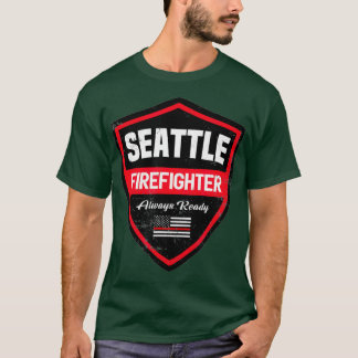 T-shirt Pompier de Secourt de Seattle Premier répondeur