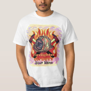 T-shirt pompier en service