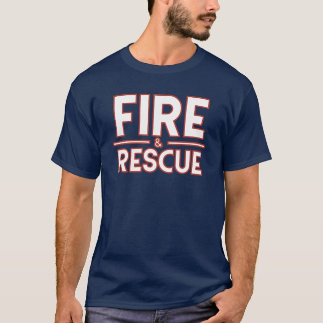 T-shirt Pompier Et Secourir Pompiers (Devant)