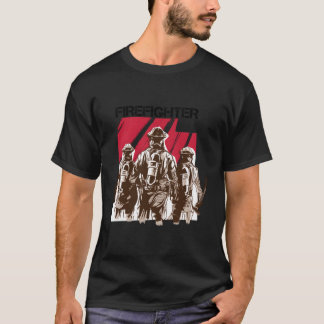 T-shirt Pompier Et Secourir Pour Noël