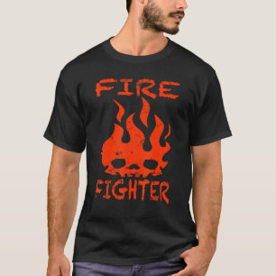 T-shirt Pompier - Flammes Flammes Feu Fighter F