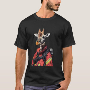 T-shirt Pompier Girafe