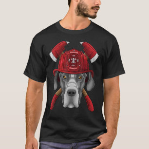 T-shirt Pompier Great Dane Fireman Boys Kids Fire Resc