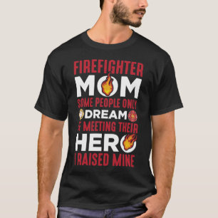 T-shirt Pompier Maman Fils Fils Fils Fête Mère Fier
