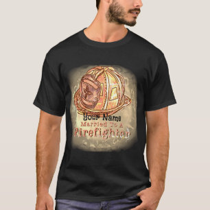 T-shirt pompier marié