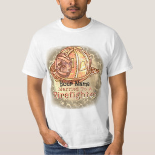 T-shirt pompier marié