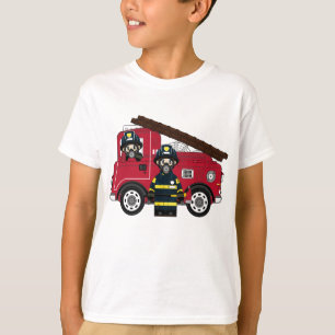 T-shirt Pompier mignon de bande dessinée