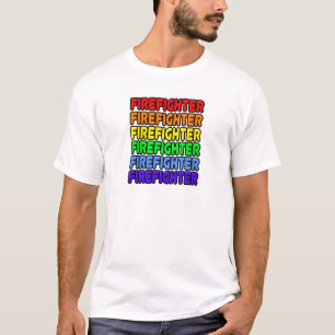 T-shirt Pompier Rainbow