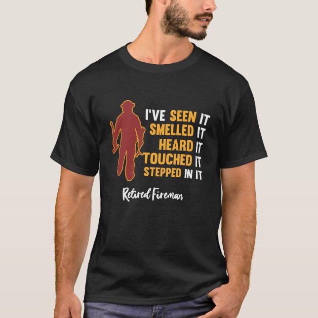 T-shirt Pompier retraité (Devant)