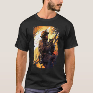 T-shirt Pompier Sauveteur D'un Chat - Pompier & Sapeur-Pom