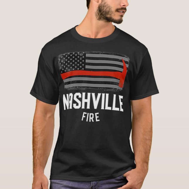T-shirt Pompiers du Tennessee de Nashville (Devant)