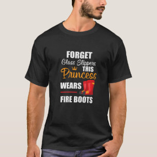 T-shirt Pompiers Femmes Cette Princesse Porte Des Bottes D