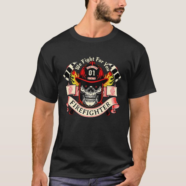 T-shirt Pompiers New York Unique (Devant)
