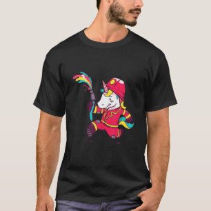 T-shirt Pompiers volontaires Pompiers Unicorn Pompiers