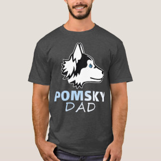 T-shirt Pomsky Pour Papa Drôle chien Pomsky amants Drôle I