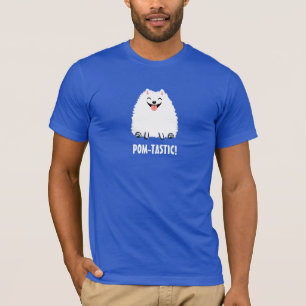 T-shirt Pomtastic Pomeranian avec le texte fait sur