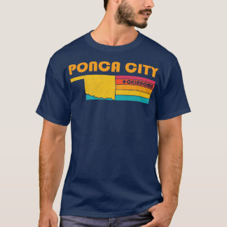 T-shirt Ponca City Oklahoma Souvenir Vintage en détresse