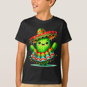 T-shirt Poncho drôle de cactus cinco de mayo garçons enfan