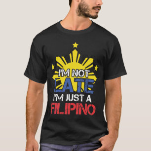 T-shirt Ponctualité amusante de Pinoy Philippines Philippi