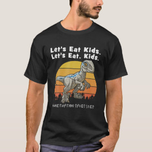 T-shirt Ponctuation Saves Lives Grammar Dinosaur Rex Lets