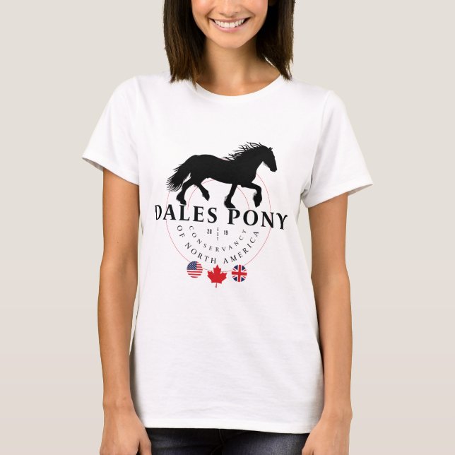 T-shirt Poney de vallées, une ébauche britannique rare (Devant)