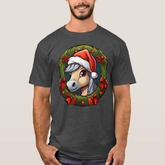 T-shirt Poney Noël vintage