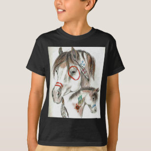 T-shirt Poneys de guerrier d'esprit