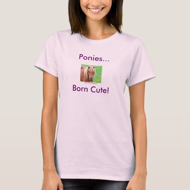 T-shirt Ponies... Né mignon ! (Devant)