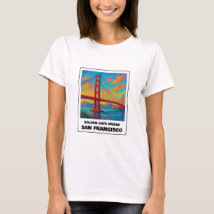 T-shirt Pont Coloré Golden Gate San Francisco Voyage
