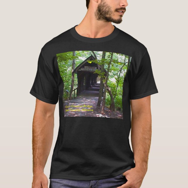 T-shirt Pont couvert de Cambron, Comté de Madison, Alabama (Devant)