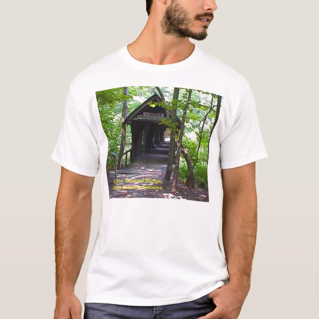 T-shirt Pont couvert de Cambron, Comté de Madison, Alabama (Devant)
