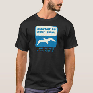 T-shirt Pont de la baie de Chesapeake Bridgeunnel Vintager