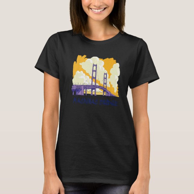 T-shirt Pont de Mackinac (Devant)