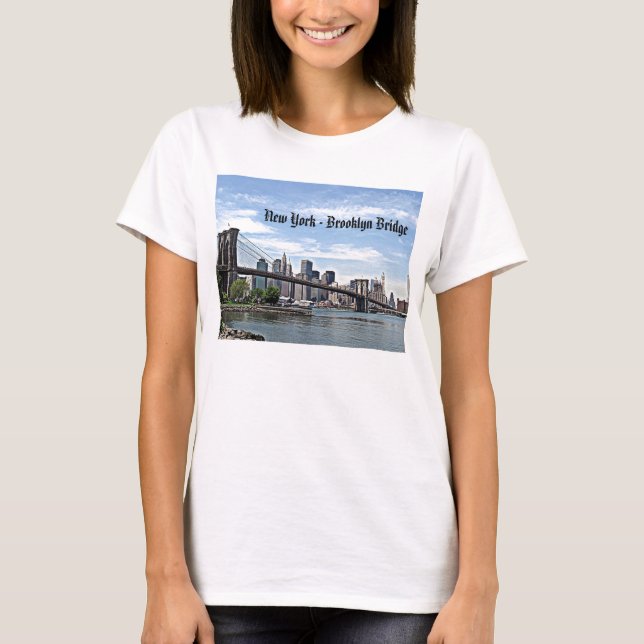 T-shirt Pont de New York - de Brooklyn (Devant)