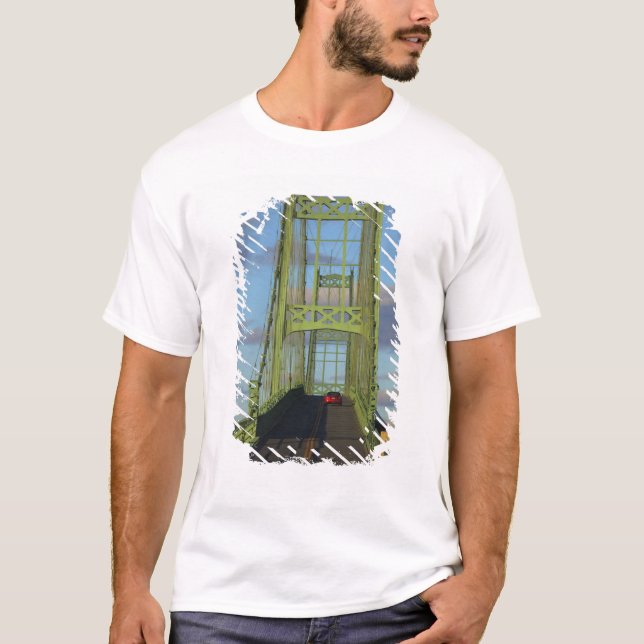 T-shirt Pont de suspension sur l'île Little Deer (Devant)