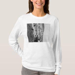 T-shirt Pont d'hiver au-dessus de rivière à Fairbanks