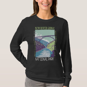 T-shirt Pont du parc national de la Nouvelle-Gorge Vi en d