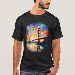 T-shirt Pont Golden Gate, Paysage urbain