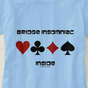 T-shirt Pont Insomniac intérieur quatre costumes de carte