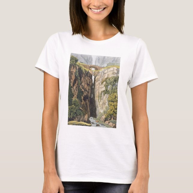 T-shirt Pont naturel, Valle d'Icononzo (litho couleur) (Devant)
