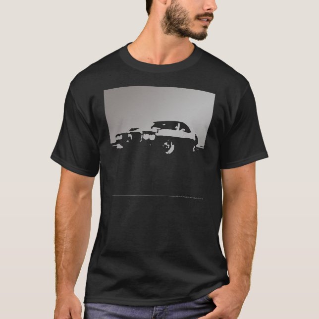 T-shirt Pontiac Firebird, 1969 - argentez sur l'onl foncé (Devant)