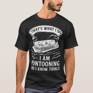 T-shirt Pontoon Pontooning Toon Pantoon Pontoon Boat Lake