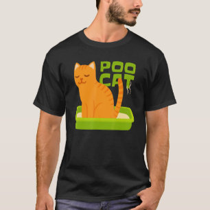 T-shirt Poo Cat Litter Box Stinky Poo