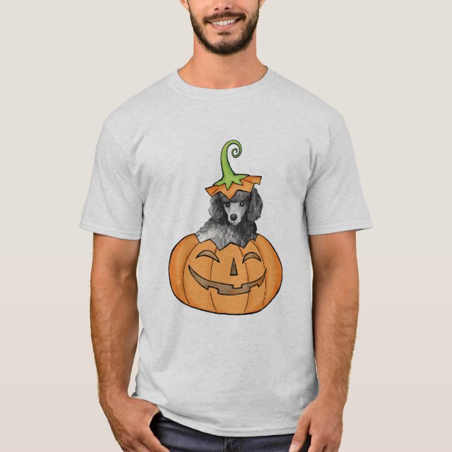 T-shirt Poodé d'Halloween miniature (Devant)