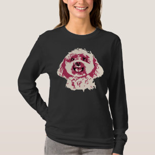 T-shirt Poodle Art mignon Artistique Colorful Chien Chien