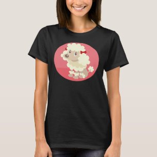 T-shirt Poodle assis