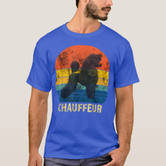 T-shirt Poodle Chauffeur Rétro Cercle Chien Propriétaire 