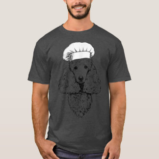 T-shirt Poodle Chien Cuisinier Chef Cuisine amusante