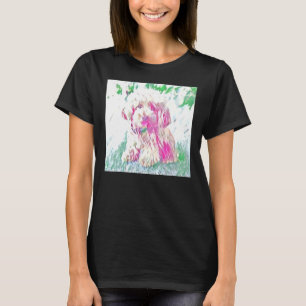 T-shirt Poodle de jouets Puppy Print