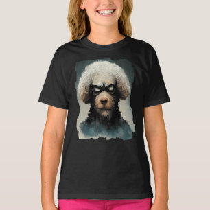 T-shirt Poodle habillé Comme Chien Superhero
